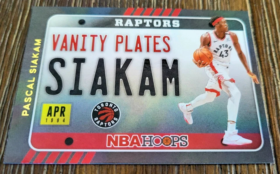 Pascal Siakam 2020-21 Panini NBA Hoops Vanity Plates Holo Foil RAPTORS - Image 2 of 3