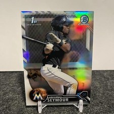 2016 Bowman Anfernee Seymour BCP21 Chrome Prospects Refractor /499 Marlins