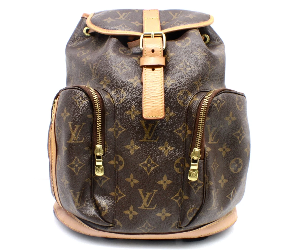 black lv backpack men's