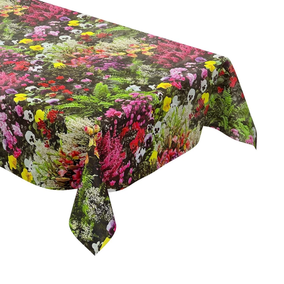 KEVKUS Wachstuch Tischdecke W270 Blumenwiese Stiefmütterchen eckig rund oval - Bild 2 von 4