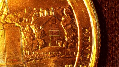 2011-P UNC ERROR ATB GETTYSBURG QUARTER DIE CHIP 