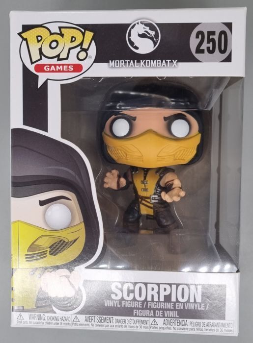 Funko Pop #250 Scorpion - Mortal Kombat X - Includes Pop Protector