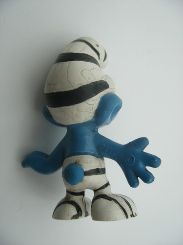 PVC Puffi SMURF SCHLUMPF ancien Schleich GERMANY Schtroumpf Prisonier 2.0010 - Picture 2 of 3