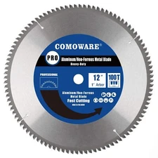 12 Inch 100 Tooth Tungsten Carbide Tcg Miter Saw Blade For Aluminum Cutting