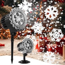 Christmas Projector Lights Outdoor Decoration - 2025 Upgrade 3D Snowflake LED...