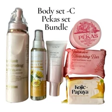 Her Choice PH Kojic Soap, Body Lotion , Sunflower Beauty Oil, & Pekas Facial Set