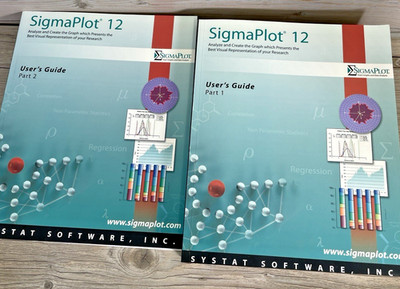 Sigmaplot 12 User's Guide Part 1 & 2 Systat Exact Graphs and Data Analysis 2010