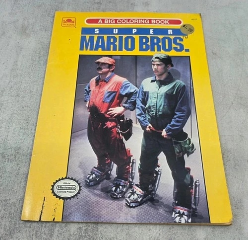 Vintage Super Mario Bros Movie A Big Coloring Book Golden 1993 Nintendo 4037