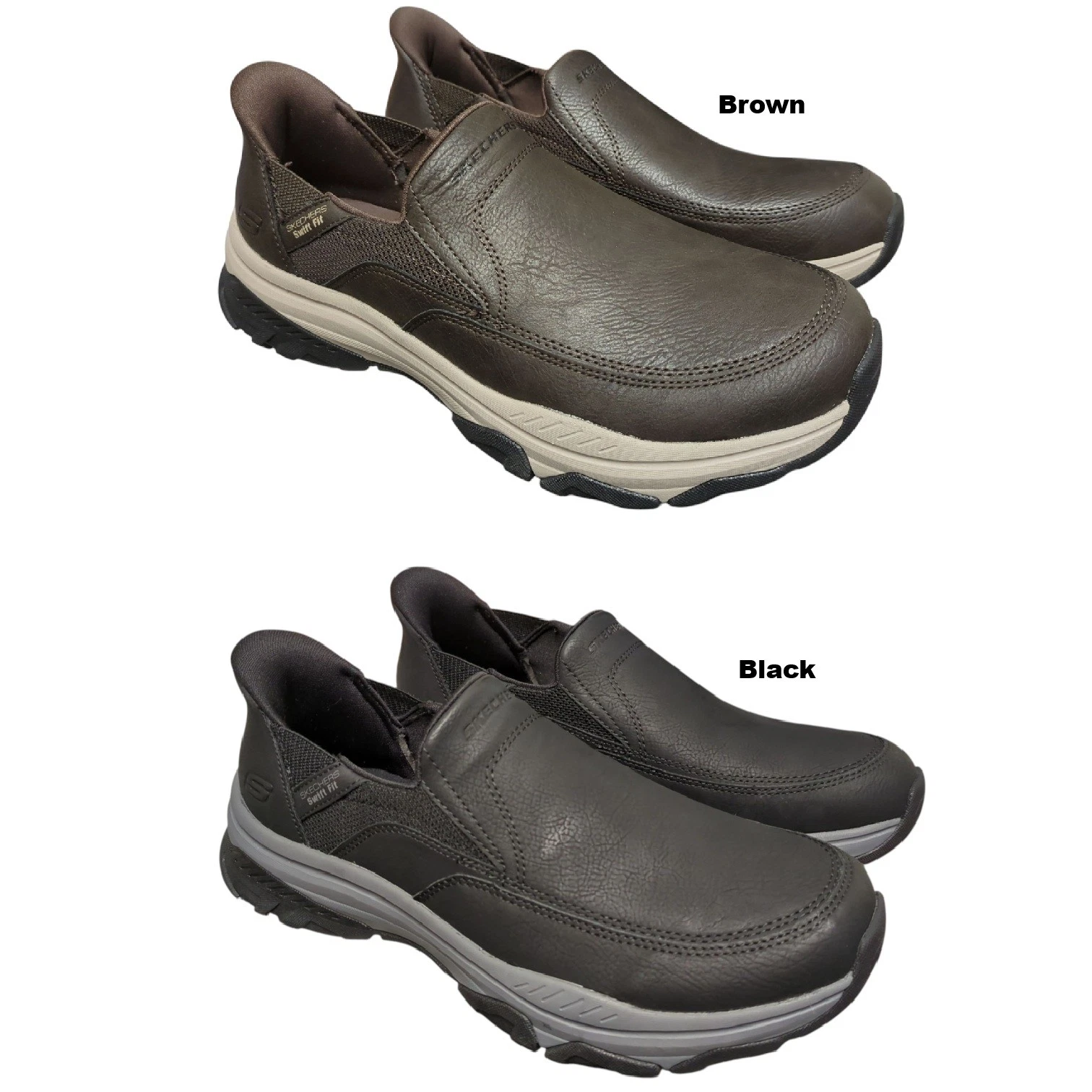 Skechers Men's Izaiah Hands Free Swift Fit Slip-On Sneaker, Wide