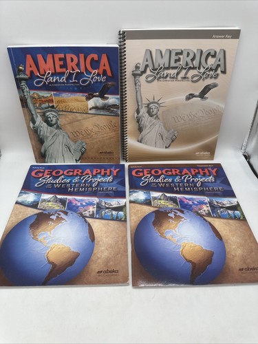 Abeka America Land I Love (4th Edition) Text, Activity & Keys 8th Grade History