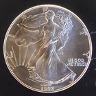 1992 American Eagle Toned Walking Liberty Bullion Vtg-0.999 Silver 1 Oz Coin 3b