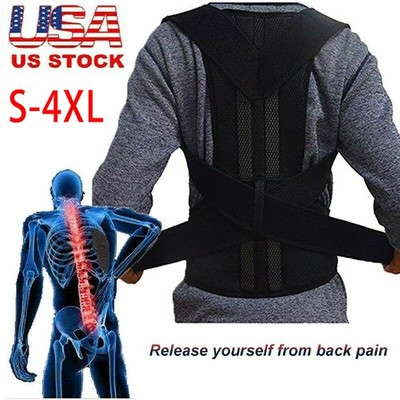 Adjustable Posture Corrector for Men   Spine, Clavicle & Shoulder Support Brace