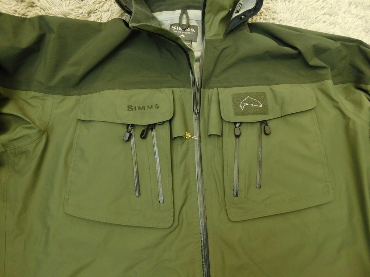 Simms G3 guide gore-tex XCR jacket Men's 2XL fishing wading