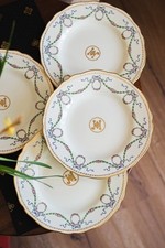 1 x Antique Spode Copeland Ribbon And Bows With Swag English Porcelain Plate