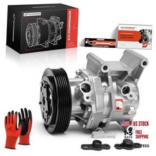 Air Conditioner AC Compressor with Clutch Compatible with Mazda 2 2013-2014