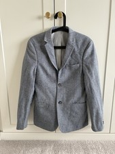 Topman Grey/Blue Slim Fit Blazer &ndash; Age 13 / Size 36