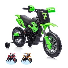 Kids Ride on Motorcycle 12V Electric Dirt Bike 4 Wheel 25W Motors ages 3-6