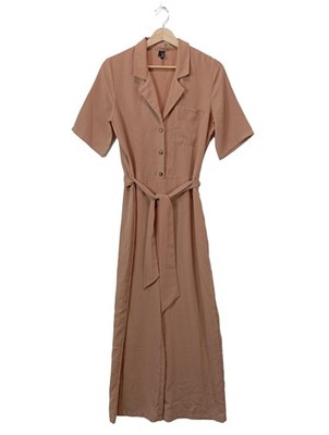 VERO MODA Langer Jumpsuit Damen Hose Gr. DE 36 nude Casual-Look