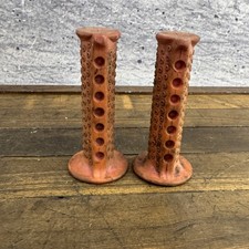 Vintage Dorcy Bicycle Handlebar Grips Pair Rubber BMX Bike Circles Taiwan