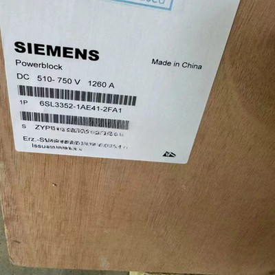 New Siemens 6SL3352 1AE41 2FA1 SINAMICS S120 Power Block 1260A 510 750V DC