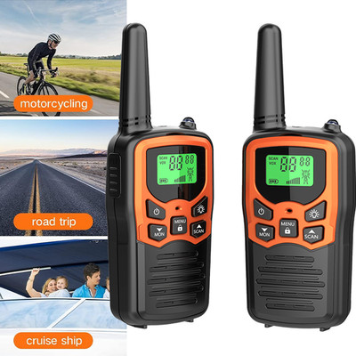 Long Range 100 mile Walkie Talkie Two Way Radio Charge Headset Waterproof NEW