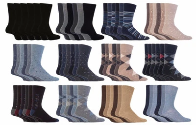 6 Pack Mens Sock Shop BIGFOOT Gentle Grip Socks Size 12-14 Uk, 46-50 Eur