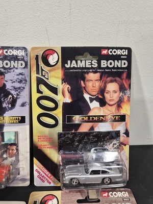 CORGI 007 JAMES BOND LOT 9 diecast GOLDENEYE GOLDFINGER