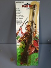 Cap Gun Rifle Lever Action Vintage Cowboy, Indian.