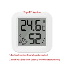 Newest Tuya Bluetooth Temperature Humidity Sensor LCD Thermometer Mini Smart Ele