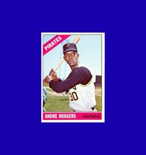 1966 Topps Andre Rodgers #592 - RARE Hi # - Pittsburgh Pirates - Mint