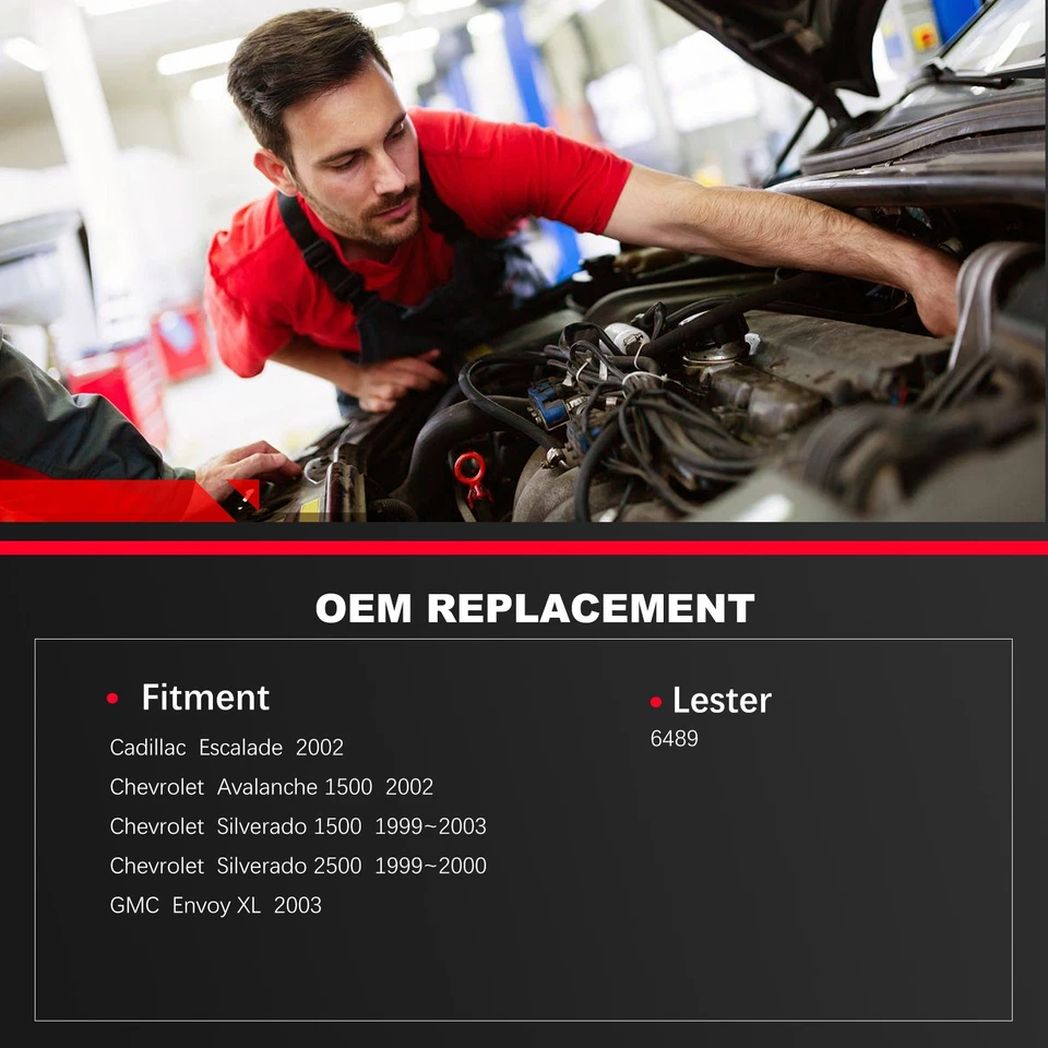 Arranque para Chevrolet Silverado 1500 1999-2003 Avalanche 1500 2002 V8 4.8L 6489 Foto 4 de 4