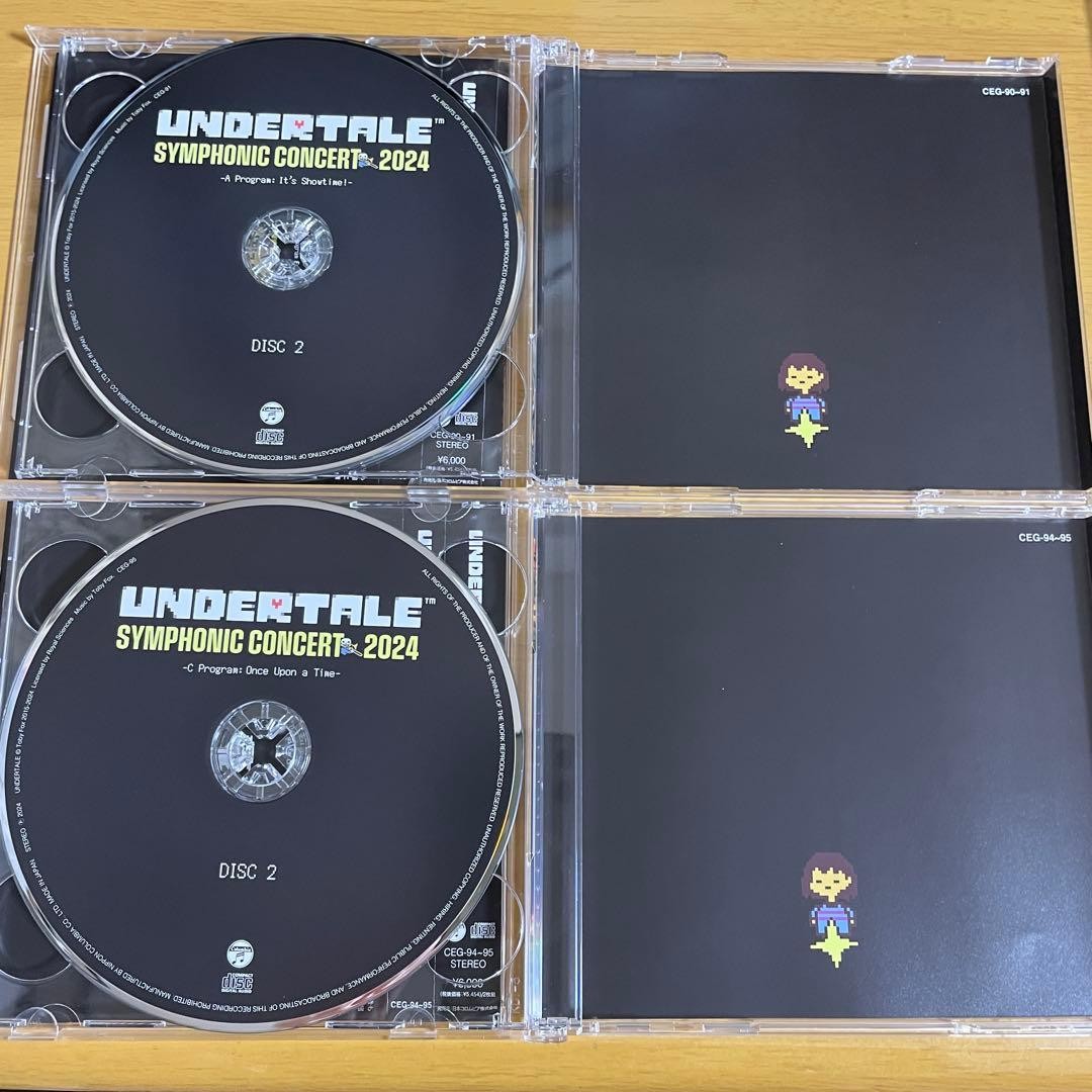 undertale コンサート CD フルセット 4枚 来場者限定 新品未開封 Undertale Symphonic Concert 2024 4 Disc CD Set Collectible Limited