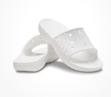 Crocs NEW Men's and Women's Sandals Sz M6-W8 White Baya II Slides Waterproof