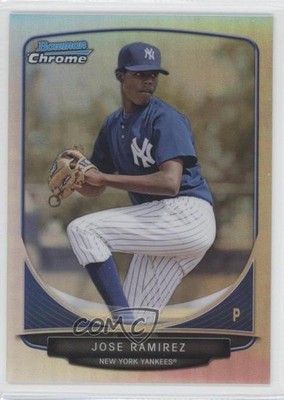 2013 Bowman Prospects Chrome Refractor 67/500 Jose Ramirez #BCP37 0a9