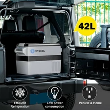 44 Quarts Portable Electric Car Cooler Refrigerator/Freezer for Outdoor Camping