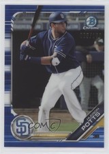 2019 Bowman Chrome Prospects Blue Refractor 5/150 Hudson Potts #BCP-230 0u46