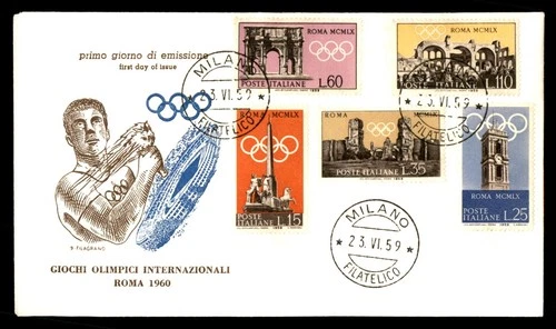 Mayfairstamps Italy FDC 1959 Olympic Games Buildings Monuments First Day Cover a