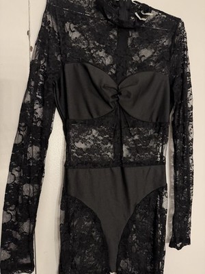 Women's Super Elastic Jumpsuit Bodystocking Zipper Bodysuit Catsuit