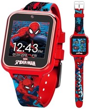 Accutime Marvel Spider-Man Red Educational Touchscreen Smart Watch Toy for Bo...