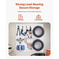 Slat Wall Paneling 4 x 4 ft PVC Garage Slatwall with Modular Design White