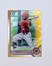 Victor Acosta Gold Refractor /50 2022 Bowman Draft Baseball Cincinnati Reds MLB 