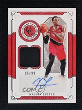 2020-21 Panini National Treasures Game Gear 96/99 Nassir Little #GG-NSL Auto rf2