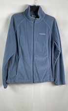 Columbia Women's Blue Full Zip Fleece Sweater Jacket Sz XL