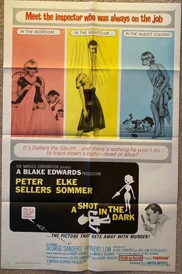 SHOT IN THE DARK  Peter Sellers  Elke Sommer  Herbert Lom org  movie poster 2248