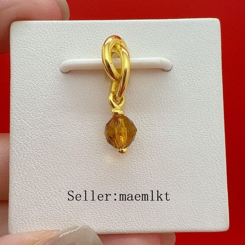 New 925 Sterling Silver November Honey Eternity Circle Charm 763462c11