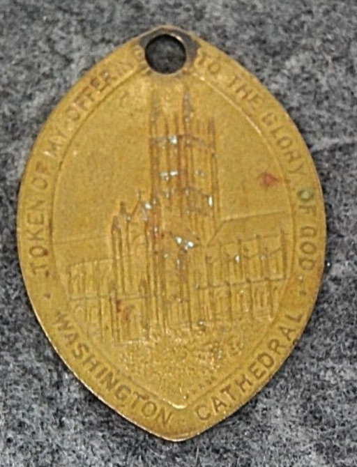 1893 washington cathedral of st peter and st peter offering medal