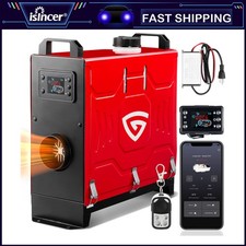 Smart Diesel Heater 8kw Portable 12v 24v App Lcd Remote W 110v Adapter Gearzaar Smart Diesel Heater 8kw Portable 12v 24v App Lcd Remote W 110v Adapter Gearzaar