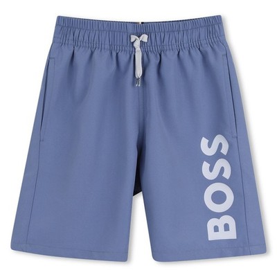 BOSS Kidswear Bade-Shorts   Lavender Blue, Logo, Mini Me