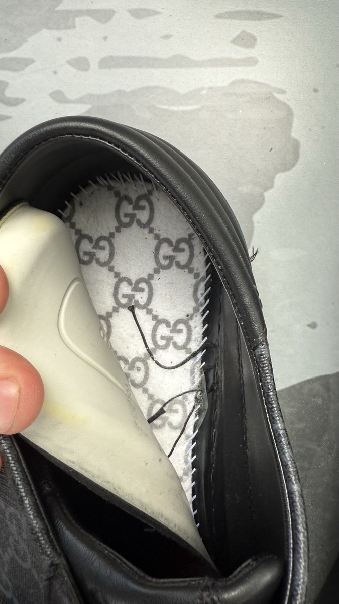 Black Gucci ACE GG Supreme sneakers size 12 US View 5