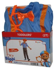 Blippi Moonbug Disguise Toddler 2T Costume Disguise w/ Hat Glasses